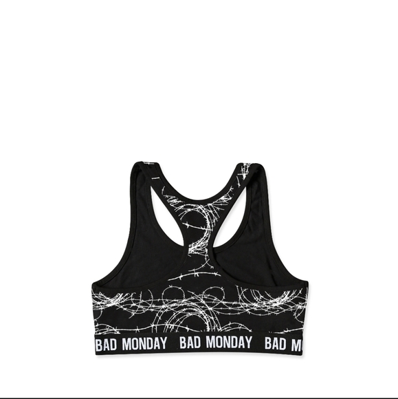 NWT! Bad Monday All Over Barbed Wire Sports Bra - Picture 8 of 8